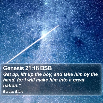 Genesis 21:18 BSB Bible Verse Image