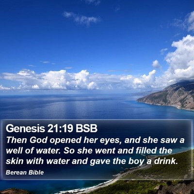 Genesis 21:19 BSB Bible Verse Image
