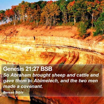 Genesis 21:27 BSB Bible Verse Image