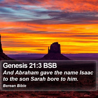 Genesis 21:3 BSB Bible Verse Image