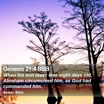 Genesis 21:4 BSB Bible Verse Image