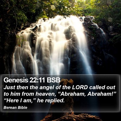 Genesis 22:11 BSB Bible Verse Image