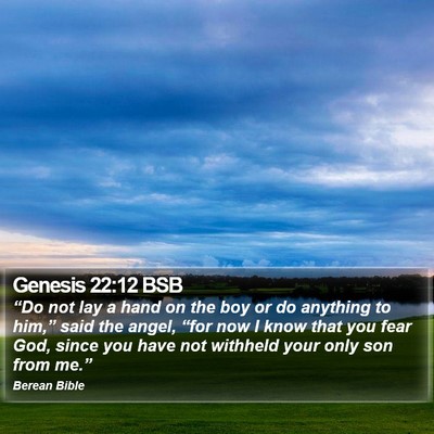 Genesis 22:12 BSB Bible Verse Image