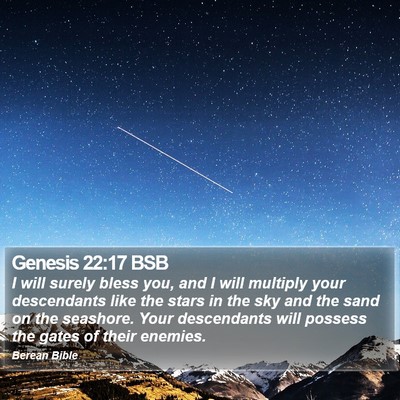 Genesis 22:17 BSB Bible Verse Image