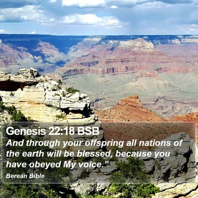 Genesis 22:18 BSB Bible Verse Image