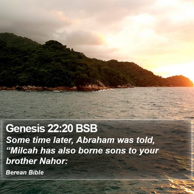 Genesis 22:20 BSB Bible Verse Image