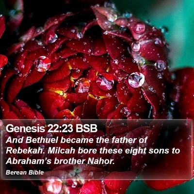 Genesis 22:23 BSB Bible Verse Image