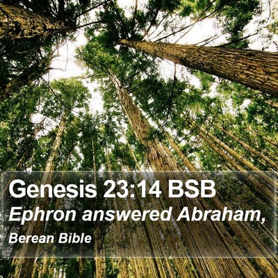 Genesis 23:14 BSB Bible Verse Image