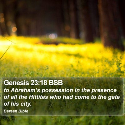 Genesis 23:18 BSB Bible Verse Image