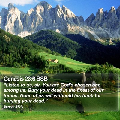 Genesis 23:6 BSB Bible Verse Image