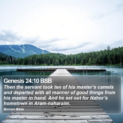 Genesis 24:10 BSB Bible Verse Image