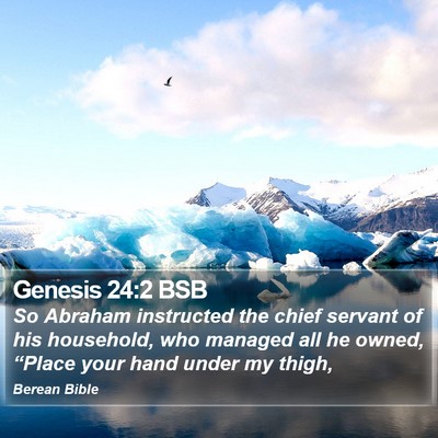 Genesis 24:2 BSB Bible Verse Image