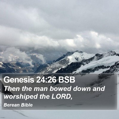 Genesis 24:26 BSB Bible Verse Image