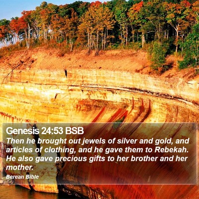 Genesis 24:53 BSB Bible Verse Image