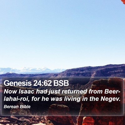 Genesis 24:62 BSB Bible Verse Image