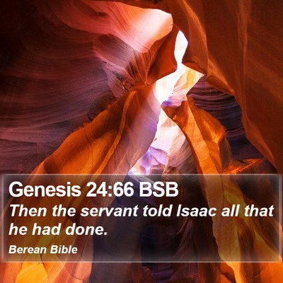 Genesis 24:66 BSB Bible Verse Image