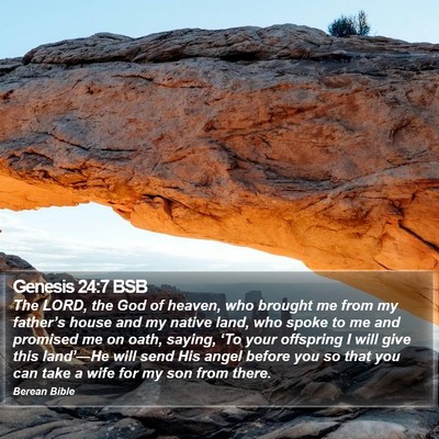 Genesis 24:7 BSB Bible Verse Image