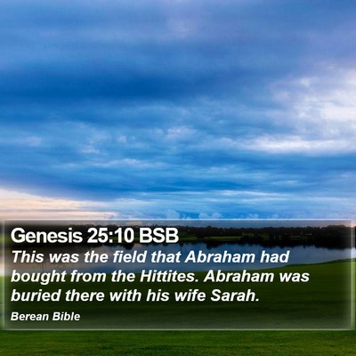 Genesis 25:10 BSB Bible Verse Image