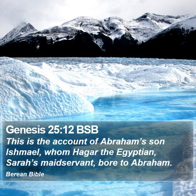 Genesis 25:12 BSB Bible Verse Image