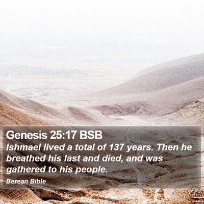 Genesis 25:17 BSB Bible Verse Image