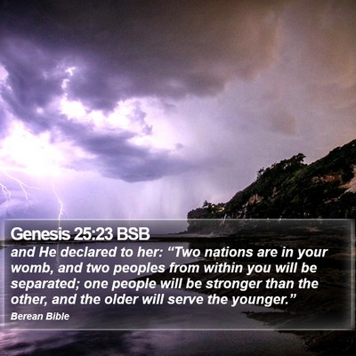 Genesis 25:23 BSB Bible Verse Image