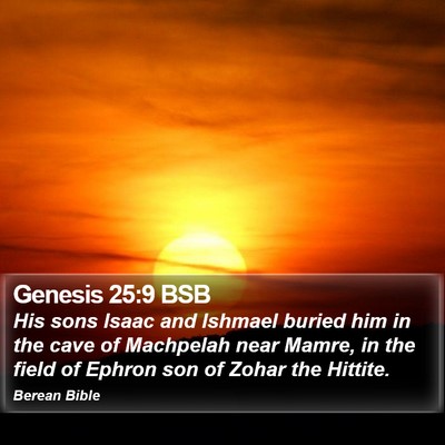 Genesis 25:9 BSB Bible Verse Image