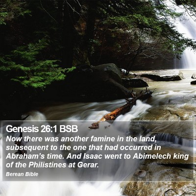 Genesis 26:1 BSB Bible Verse Image