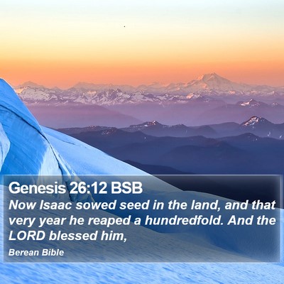 Genesis 26:12 BSB Bible Verse Image