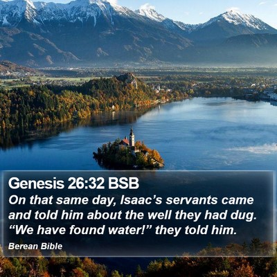Genesis 26:32 BSB Bible Verse Image