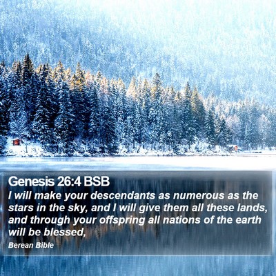 Genesis 26:4 BSB Bible Verse Image
