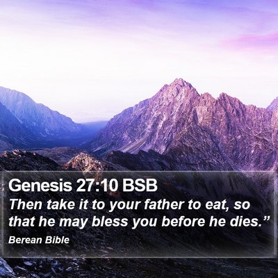 Genesis 27:10 BSB Bible Verse Image