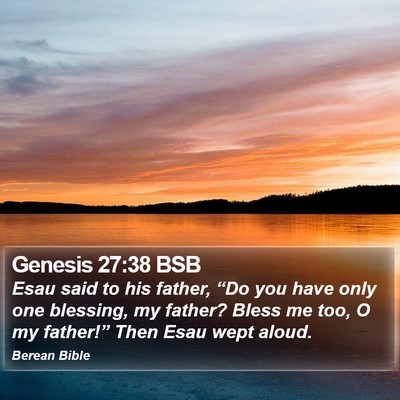 Genesis 27:38 BSB Bible Verse Image