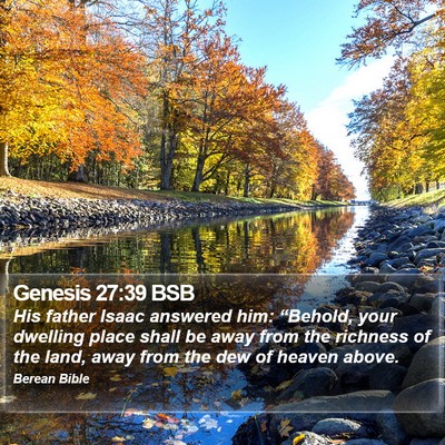 Genesis 27:39 BSB Bible Verse Image