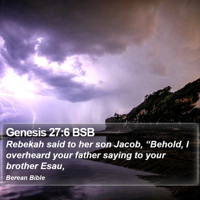 Genesis 27:6 BSB Bible Verse Image