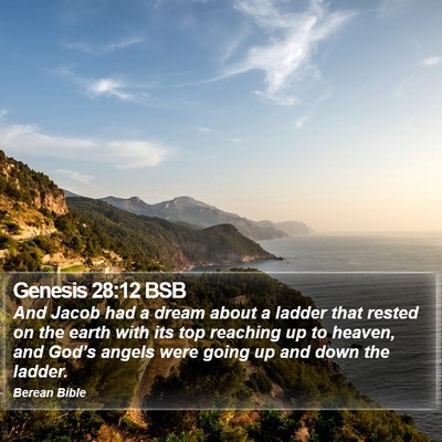 Genesis 28:12 BSB Bible Verse Image