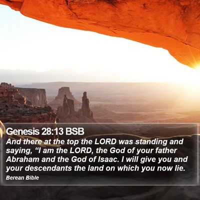 Genesis 28:13 BSB Bible Verse Image