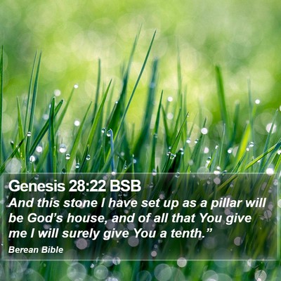 Genesis 28:22 BSB Bible Verse Image