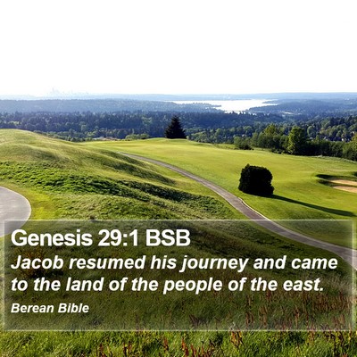 Genesis 29:1 BSB Bible Verse Image