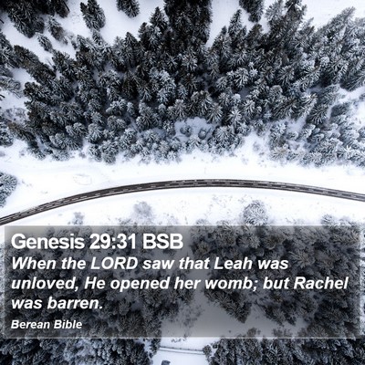 Genesis 29:31 BSB Bible Verse Image