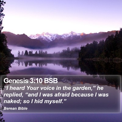 Genesis 3:10 BSB Bible Verse Image