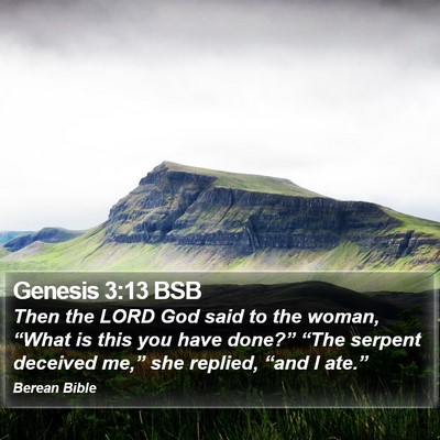 Genesis 3:13 BSB Bible Verse Image