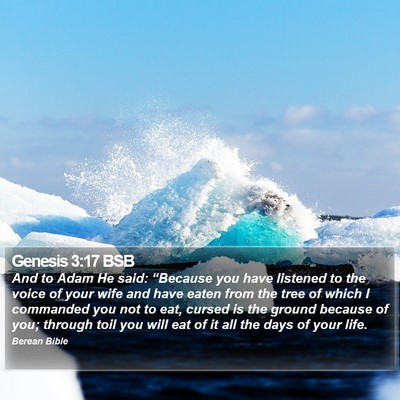 Genesis 3:17 BSB Bible Verse Image