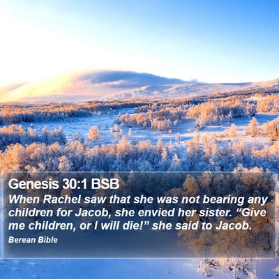 Genesis 30:1 BSB Bible Verse Image