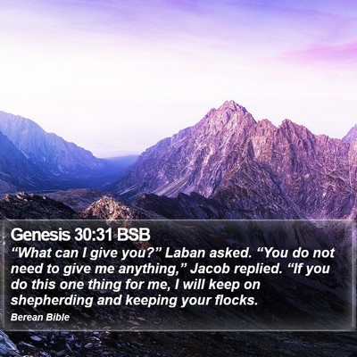Genesis 30:31 BSB Bible Verse Image