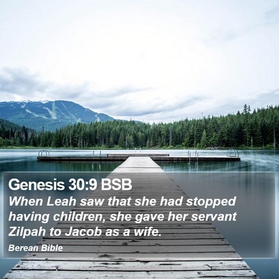 Genesis 30:9 BSB Bible Verse Image