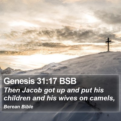 Genesis 31:17 BSB Bible Verse Image