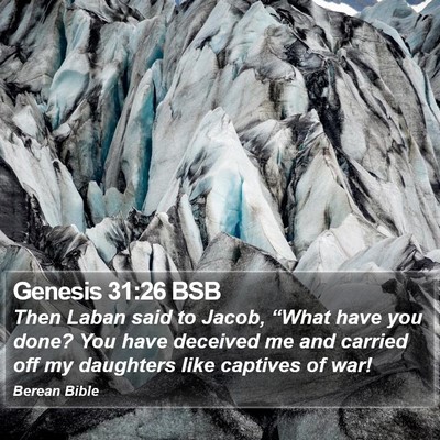 Genesis 31:26 BSB Bible Verse Image