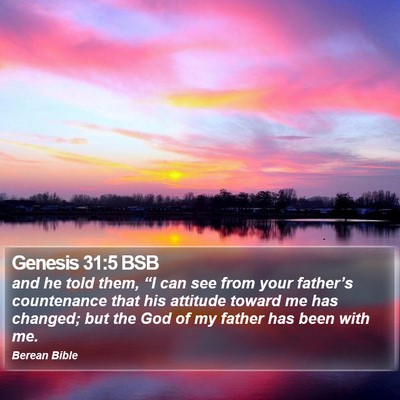 Genesis 31:5 BSB Bible Verse Image