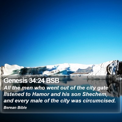 Genesis 34:24 BSB Bible Verse Image