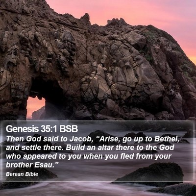 Genesis 35:1 BSB Bible Verse Image